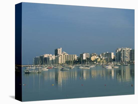 Skyline and Marina, San Antonio Bay, Ibiza, Balearic Islands, Spain, Mediterranean, Europe-Lightfoot Jeremy-Stretched Canvas