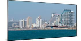 Skyline and Mediterranean Sea, Tel Aviv, Israel-null-Mounted Photographic Print