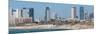 Skyline and Mediterranean Sea, Tel Aviv, Israel-null-Mounted Photographic Print