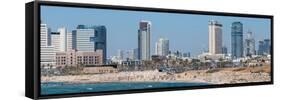 Skyline and Mediterranean Sea, Tel Aviv, Israel-null-Framed Stretched Canvas