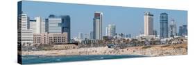 Skyline and Mediterranean Sea, Tel Aviv, Israel-null-Stretched Canvas