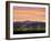 Skyline and Mountains at Dusk, Denver, Colorado, USA-null-Framed Photographic Print