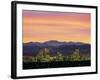 Skyline and Mountains at Dusk, Denver, Colorado, USA-null-Framed Photographic Print