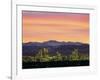 Skyline and Mountains at Dusk, Denver, Colorado, USA-null-Framed Photographic Print