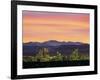 Skyline and Mountains at Dusk, Denver, Colorado, USA-null-Framed Photographic Print