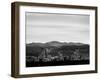 Skyline and mountains at dusk, Denver, Colorado, USA-null-Framed Photographic Print