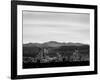 Skyline and mountains at dusk, Denver, Colorado, USA-null-Framed Photographic Print