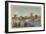 Skyline and Ohio River, Cincinnati, Ohio-null-Framed Art Print