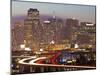 Skyline and Skyscrapers Seen from Protrero Hill with Traffic on Highway I-280, San Francisco, Calif-Gavin Hellier-Mounted Photographic Print