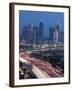 Skyline and Stemmons Freeway, Dallas, Texas, USA-Walter Bibikow-Framed Photographic Print