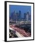 Skyline and Stemmons Freeway, Dallas, Texas, USA-Walter Bibikow-Framed Photographic Print