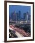 Skyline and Stemmons Freeway, Dallas, Texas, USA-Walter Bibikow-Framed Photographic Print