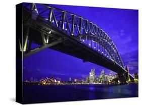 Skyline and the Harbor Bridge, Sydney, Australia-Bill Bachmann-Stretched Canvas