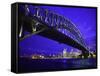 Skyline and the Harbor Bridge, Sydney, Australia-Bill Bachmann-Framed Stretched Canvas