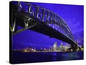 Skyline and the Harbor Bridge, Sydney, Australia-Bill Bachmann-Stretched Canvas