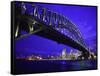 Skyline and the Harbor Bridge, Sydney, Australia-Bill Bachmann-Framed Stretched Canvas