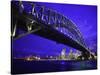 Skyline and the Harbor Bridge, Sydney, Australia-Bill Bachmann-Stretched Canvas