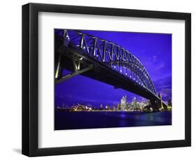 Skyline and the Harbor Bridge, Sydney, Australia-Bill Bachmann-Framed Photographic Print