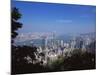 Skyline and Victoria Harbour, Hong Kong, China-Amanda Hall-Mounted Photographic Print