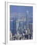 Skyline and Victoria Harbour, Hong Kong, China-Amanda Hall-Framed Photographic Print