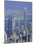 Skyline and Victoria Harbour, Hong Kong, China-Amanda Hall-Mounted Photographic Print