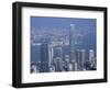 Skyline and Victoria Harbour, Hong Kong, China-Amanda Hall-Framed Photographic Print