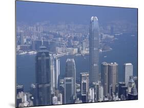 Skyline and Victoria Harbour, Hong Kong, China-Amanda Hall-Mounted Photographic Print