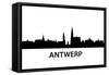 Skyline Antwerp-unkreatives-Framed Stretched Canvas