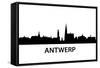 Skyline Antwerp-unkreatives-Framed Stretched Canvas