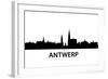 Skyline Antwerp-unkreatives-Framed Art Print