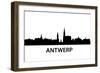 Skyline Antwerp-unkreatives-Framed Art Print