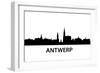 Skyline Antwerp-unkreatives-Framed Art Print