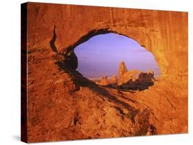 Skyline Arch, Arches National Park, Utah, USA-Charles Gurche-Stretched Canvas