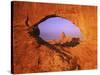 Skyline Arch, Arches National Park, Utah, USA-Charles Gurche-Stretched Canvas