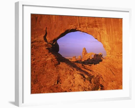 Skyline Arch, Arches National Park, Utah, USA-Charles Gurche-Framed Photographic Print