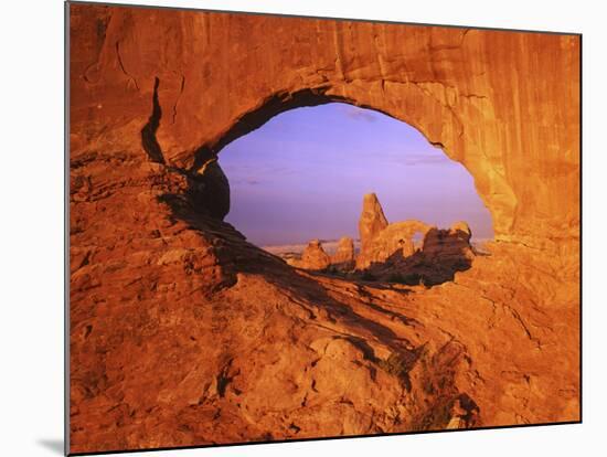 Skyline Arch, Arches National Park, Utah, USA-Charles Gurche-Mounted Photographic Print