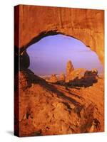 Skyline Arch, Arches National Park, Utah, USA-Charles Gurche-Stretched Canvas