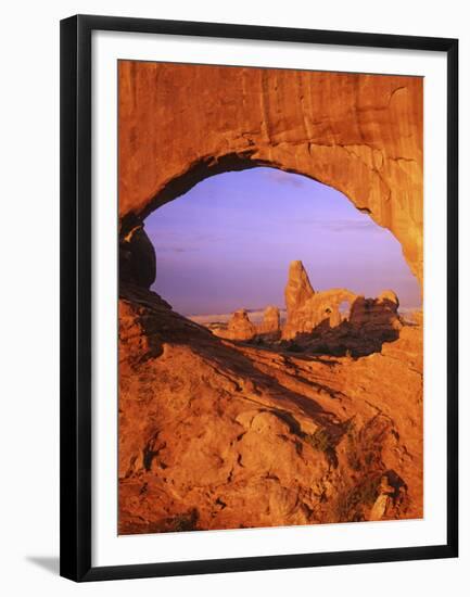 Skyline Arch, Arches National Park, Utah, USA-Charles Gurche-Framed Premium Photographic Print