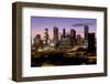 Skyline At Dusk, Cityscape, Skyline, City, Atlanta, Georgia, USA-null-Framed Photographic Print