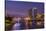 Skyline at dusk, Grand Rapids, Michigan, USA-Randa Bishop-Stretched Canvas