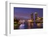 Skyline at dusk, Grand Rapids, Michigan, USA-Randa Bishop-Framed Photographic Print