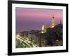 Skyline at Dusk, Menton, Alpes Maritimes, French Riviera, France-Sergio Pitamitz-Framed Photographic Print