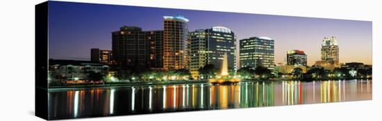 Skyline at Dusk, Orlando, Florida, USA-null-Stretched Canvas