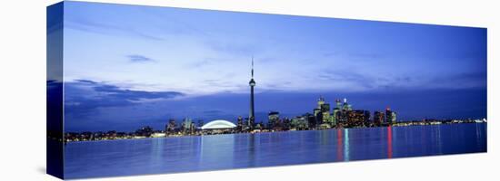 Skyline at Dusk, Toronto, Ontario, Canada-null-Stretched Canvas