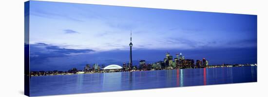 Skyline at Dusk, Toronto, Ontario, Canada-null-Stretched Canvas