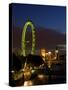 Skyline at Dusk with the London Eye and Big Ben, London, England, United Kingdom, Europe-Charles Bowman-Stretched Canvas