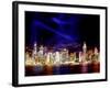 Skyline at Night Reflected in Victoria Harbour, Kowloon, Hong Kong-Russell Gordon-Framed Photographic Print