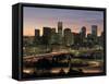 Skyline at Sunrise, Denver, CO-Tom Dietrich-Framed Stretched Canvas