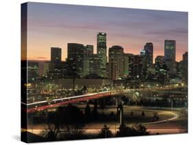 Skyline at Sunrise, Denver, CO-Tom Dietrich-Stretched Canvas