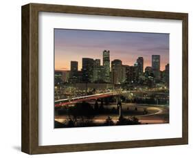 Skyline at Sunrise, Denver, CO-Tom Dietrich-Framed Photographic Print